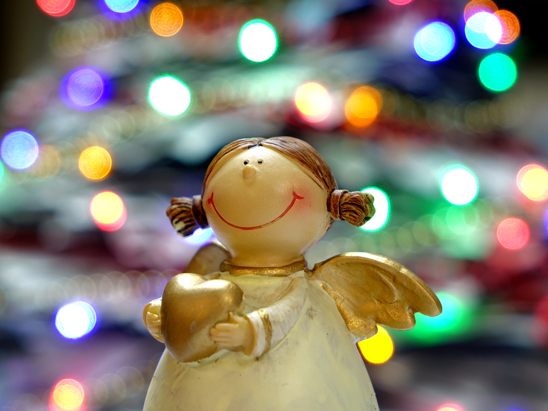 Fröhlicher Weihnachtsengel