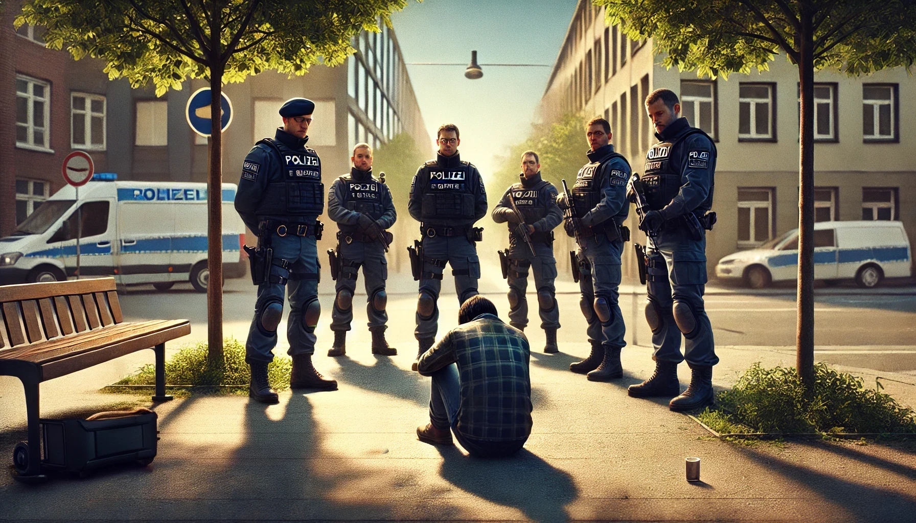 Poilzei und ein psychisch erkrankter Mensch